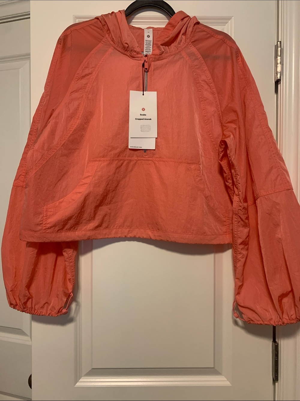 Lululemon Sakura Pink Scuba Cropped Anorak, Sz 10, NWT